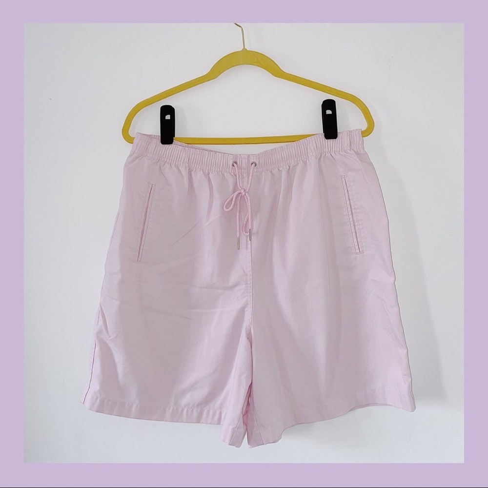 PINK DRAWSTRING SHORTS - HASTING & SMITH , vintage